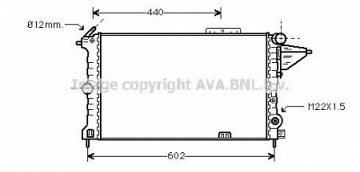 AVA QUALITY COOLING ol2119 -  Радиатор, охлаждение двигателя